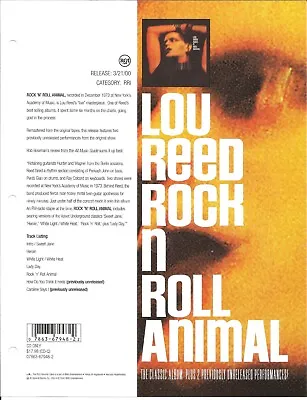 Velvet Underground LOU REED 2000 PROMO TRADE AD Poster For Animal CD MINT 8.5x11 • $24.99