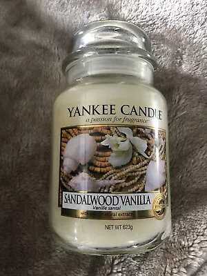 Yankee Candle Large Jar Sandalwood Vanilla 2012 Pour • £39.99