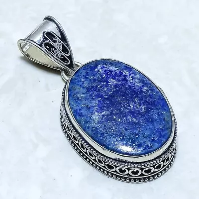 Lapis Lazuli Gemstone Handmade Ethnic Silver Jewelry Pendant 2.0  PLG12989 • $1.81