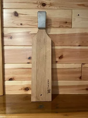 Vintage Sharp Brand Fish Filleting Cutting Board  23'' Wooden W/ Clamp Unused • $15