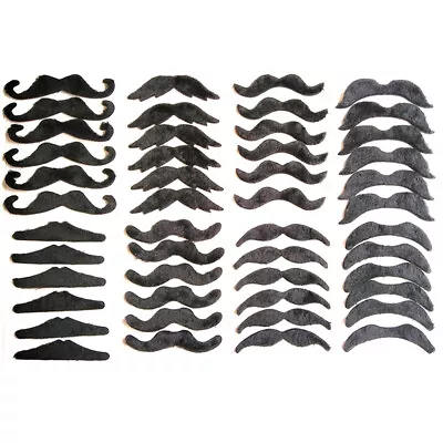 48pcs Costume Mustache Pirate Party Halloween Cosplay Fake Beard Party Sup/RZ • $8.12