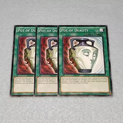 Yugioh Pot Of Duality LDK2 Common 3 Card Set NM • $2.49