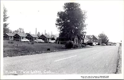 £24.71 • Buy RPPC Log Cabins, Mobil Gas Station, Twin Lakes Colorado- Photo Postcard Old Cars