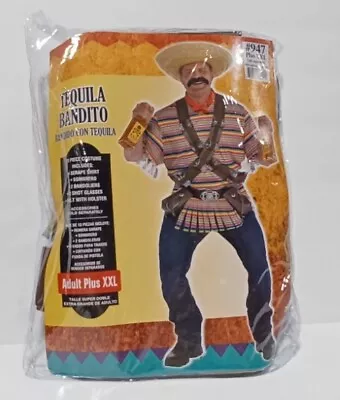 New Mexican Bandito Outlaw Desperado Adult Plus Men XXL Halloween Costume • $32.49