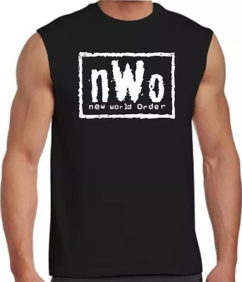 New World Order T-Shirt NWo Logo WCW Professional Wrestling TANK TOP SLEEVELESS • $19.95