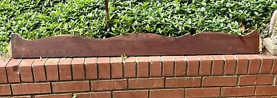 Antique Oak Bed Pediment 52  Header Topper Crown Splash No Carving Elkin NC • $30