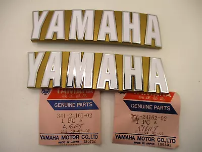 Vintage Yamaha TX750 TX 750 NOS OEM Tank Emblems  # 341-24162-02 # 341-24161-02 • $139.95