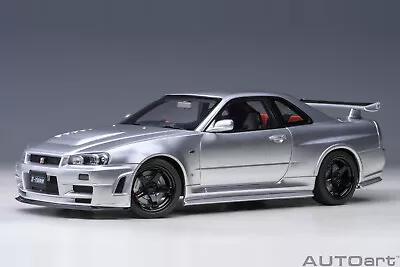 Auto Art 77461 2002 Nissan Skyline R34 Gt-r Z-tune Silver .  1:18 Scale • £300