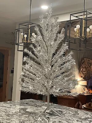 6 Foot Aluminum Vintage Pompom Christmas Tree • $600