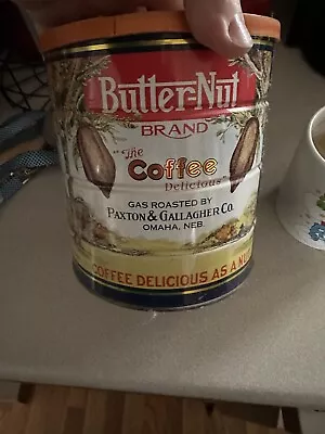 Vintage Butter Nut Coffee Tin Opened • $2.50