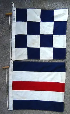 2 Vintage Dettra Navy Signal Flag Size 3 C & N • $48.99