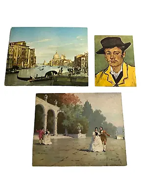VTG 3 D.A.C. Art Print Litho 8x10  Vervloet Canal Grande Albo Romantic Van Gogh • $9
