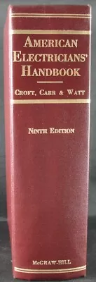 $40 • Buy Croft, Carr & Watt, American Electricians Handbook 9th Edition (1970, Hardcover)