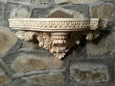 £39 • Buy Large Ornate Floral Plaster Ornate Corbel Wall Plaque Shelf Bracket Moulding