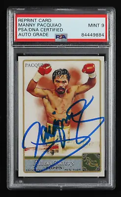 Manny Pacquiao Signed 2011 Topps Allen And Ginter #262 - Autograph Graded PSA 9 • $366.49