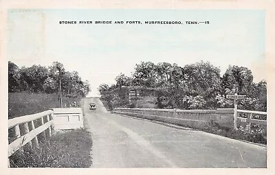 Murfreesboro Tennessee Civil War Battle Of Stones River Bridge Vtg Postcard A60 • $115