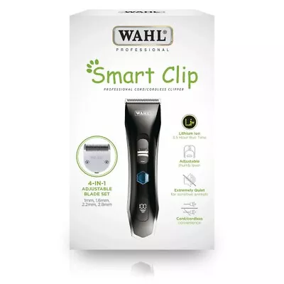 Wahl Smart Clip Cord / Cordless Pet Dog Cat Horse Lithium Powered Clipper Set • $169.90