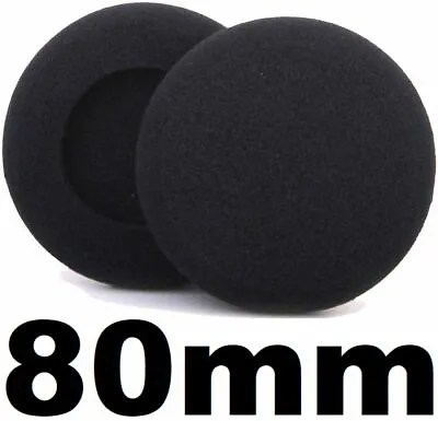 $6.95 • Buy Replacement Pair Foam Sponge Ear Covers Headset 8cm 80mm For Yamaha Edifier Sony