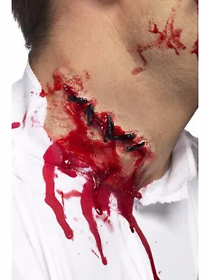 Stitches Scar Halloween Fake Latex Scar Fancy Dress Zombie Special FX Make Up • £5.95