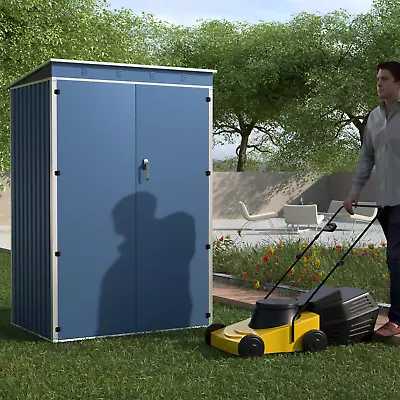 4'x3'Metal Outdoor Storage ShedTool House With Sliding Door For Backyard Garden • $169.99