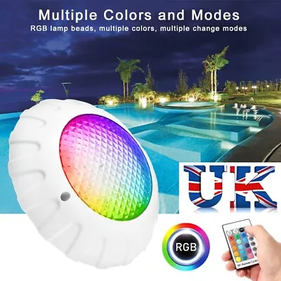 £41.99 • Buy Swimming Pool Lights 12V 38W RGB LED Underwater Light Spa Lamp Remote Cotrol UK