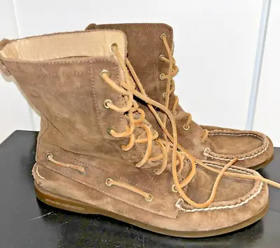 Sperry Topsider Original Suede Moccasin Lace-up Boot Leather Women’s 8.5 • $21.81