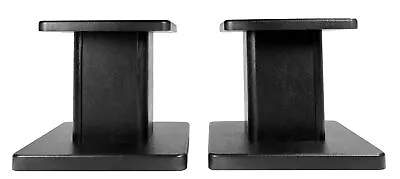 2 Rockville RHT8B Computer/Bookshelf Desktop Speaker/Studio Monitor Stands-Black • $49.95