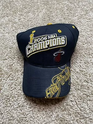 Miami Heat Reebok 2006 NBA Champions Official Locker Room Adjustable Cap Hat • $16.88