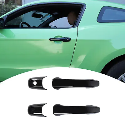 2PCS ABS Black Door Handle Cover Trim For Ford Mustang 2004-2014 Accessories • $21.99