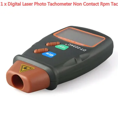 Non Contact Hand Held Small Engine Digital Laser Photo Tachometer Rpm Speed Kit • $22.77