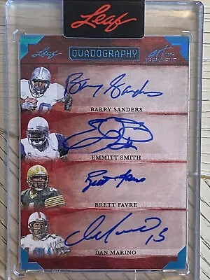 2023 Leaf Art Of Sport Sanders/Smith/Favre/Marino Quad AUTOS  3/4 🔥🔥 • $172.50