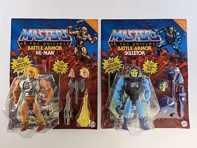 Masters Of The Universe Origins Battle Armor He-Man & Skeletor Figures (Choose) • £13.90