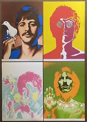 Beatles August 1967 Richard Avedon Psychedelic Photo Poster 38x55 Rare Good  • $325