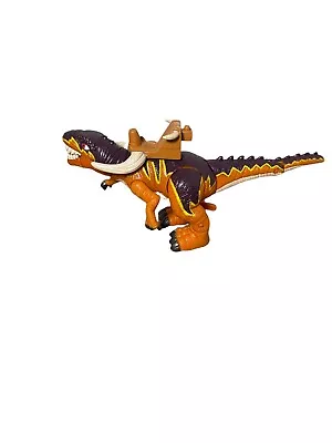 Imaginext Dinosaur Toy Slasher The Allosaurus Mattel 2004 Orange Brown Posable • $4.87