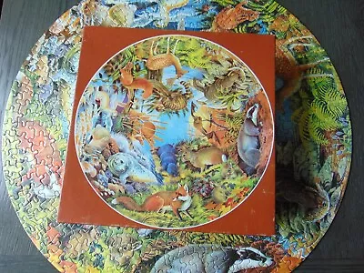 Waddingtons 500 Piece Circular Jigsaw Puzzle  European Mammals  Complete 1970's • £4.99