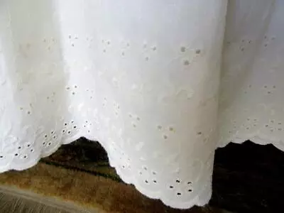  JCP HOME  Sour Cream Embroidered Eyelet Lace Queen Scalloped Bedskirt 15  Dp • $21.99