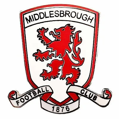 New Middlesbrough FC Crest Pin Badge Middlesbrough FC Fans Souvenir Pin Badge • £5.99