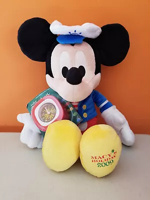 Vintage Macy’s Holiday 2009 Sailor Mickey Plush Doll With Clock (unopened) • $14.99