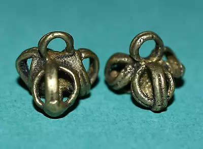 Antique Baule Brass Lost Wax Cast Dangle Metal Beads Ivory Coast African Trade • $26.40