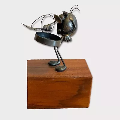 Vintage Greg Quayle Original Flea Metal Sculpture Cooking Flea 1983 • $25