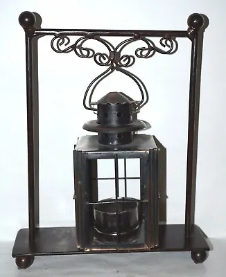 Decorative Candle Holder Tea Light Lantern W/ Stand 7  X 9  • $14.95