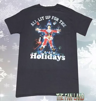 $14.95 • Buy New Christmas Vacation Clark All Lit Up For The Holidays Mens Vintage T-Shirt