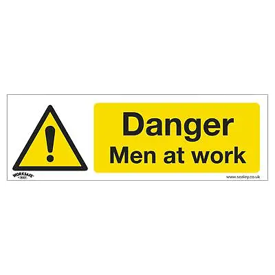 Sealey Safety Sign - Danger Men At Work - Self-Adhes. Pack Of 10 • £29