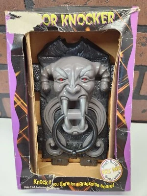 $29 • Buy Vtg Halloween 1997 Gargoyle Animated Door Knocker  Paper Magic Group Light Up