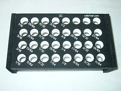 3C 64ths Inch Set Collet Rack Tray Storage Holder Stand Set South Bend #3 NMQ3 • $17.56