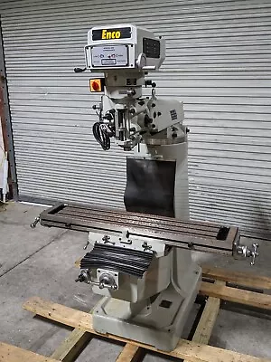 Enco Variable Speed Knee Mill 9 X 49 Table R8 Taper 949-PH3-E Used / No Motor • $4409.51