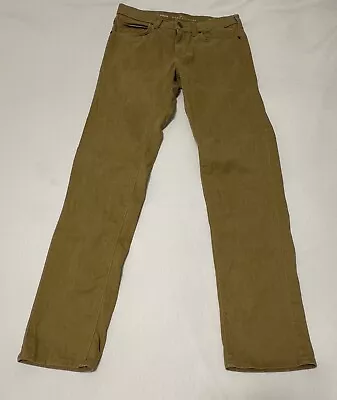 Marc Anthony Pants Mens 30X32 Brown Brushed Cotton Flex Slim Straight (p555G) • $18.99