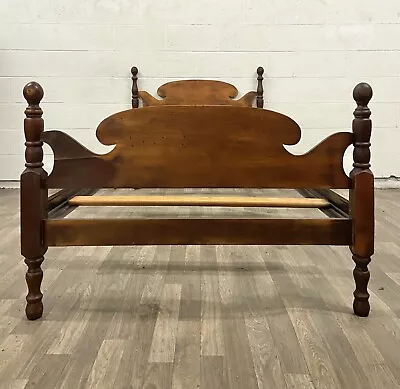 Vintage Twin Size Duncan Phyfe Style Traditional Low Poster Bed • $599