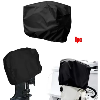 1x Waterproof Outboard Engine Cover Black Half Cover For 60 To 100 HP Boat Motor • $30.68