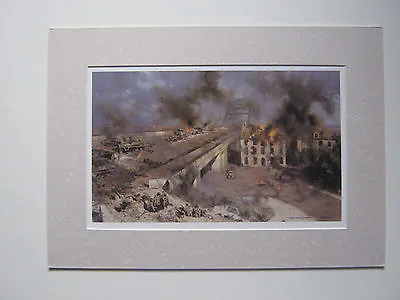 David Shepherd Print 'Arnhem 5pm The Second Day' Bridge Too Far UNFRAMED • £21.50